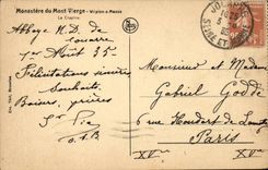 Belgie Belgium CPA Monastery of the Virgin Mount Wepion S Meuse the chapter