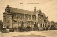 Belgie Belgium CPA Liege Church Saint Jacques