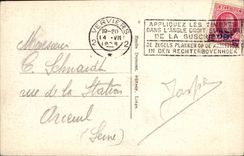 Belgie Belgium CPA Stopping of Gileppe the lion