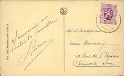 Belgie Belgium CPA Ypres Places Gothic Maisons station