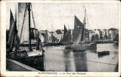 Belgie Belgium CPA Blankenberghe the port of the sinners