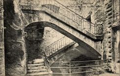 Belgie Belgium CPA Interior Bubble of the castle the staircase
