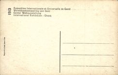 Belgie Belgium CPA Ghent the Dome of the main entrance Ghent 1913