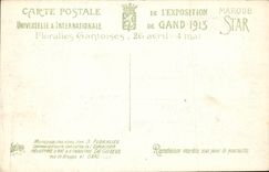Belgie Belgium CPA Ghent 1913 Gantese Floral festivals