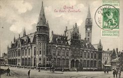CPA Belgium Ghent the central post office