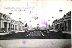 CPA Belgium Ghent Fair international of Ghent 1913 main courtyard