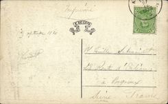 CPA Belgium Kemmel Crete of the Mount the view-point of the bear and artillery reference mark