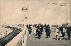 CPA Belgium Ostend the pier