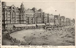 CPA Belgium Ostend the dam