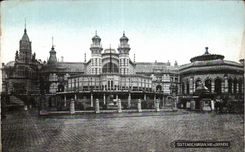 CPA Belgium Ostend Kursaal seen of behind