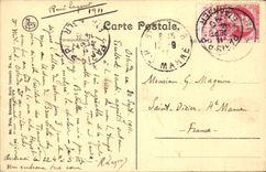 CPA Belgium Ostend hotels of the dam and the beach