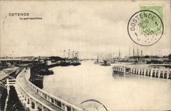 CPA Belgium Ostend the seaport