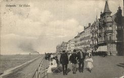 CPA Belgium Ostend the dam