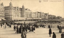 CPA Belgium Ostend the dam (seen kursaal)