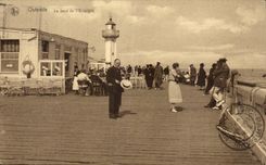 CPA Belgium Ostend the end of the pier