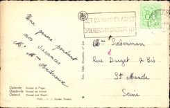 CPA Belgium Ostend Kursaal and beach