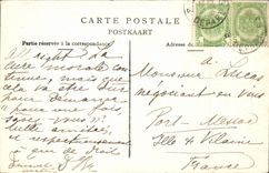 CPA Belgium Brussels the Large one places and the house of the king