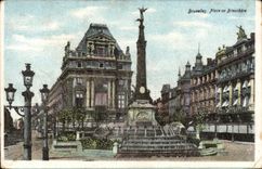 CPA Belgium Brussels Places of Brouckere