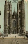 CPA Belgium Brussels Church Sainte Gudule