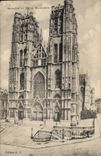 CPA Belgium Brussels Church Sainte Gudule