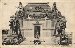 CPA Belgium Brussels Tomb of the Belgian unknown soldier Lion