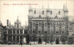CPA Belgium Bruges Town hall and justice and peace