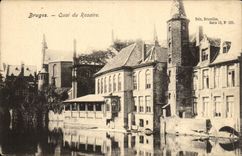 CPA Belgium Bruges Quay of the rosary