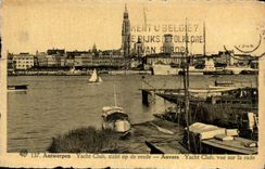 Belgien - Belgien - Belgien - Antwerpen - Antwerpen - Yacht-Verein zicht Spindel von reede gesehen auf die Strassen - CPA