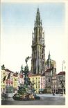 Belgien - Belgien - Belgien - Antwerpen - Antwerpen - Hoofdkerk Groote Markt in Fontein Brabo - CPA