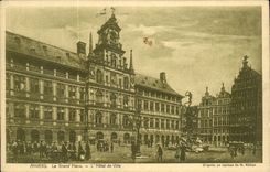 Belgien - Belgien - Belgien - Antwerpen - Antwerpen - das grosse man setzt - das Rathaus - CPA