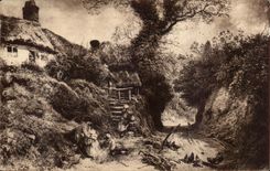 Grande Bretagne Great BRitain CPA Cottage at Hambledon (Tate Gallery) Birket Foster