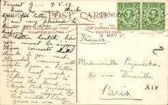 Grande Bretagne Great BRitain CPA Weeding the pavement (Tate Gallery) G H Bougthon