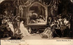 Grande Bretagne Great BRitain CPA The play scene from Hamlent (Tate Gallery) Daniel MAclise 