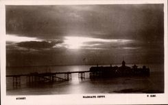 The United Kingdom Great britain CPA Sunset Margate Jello