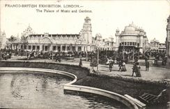 The United Kingdom Great britain CPA Free British exhibition London 1908 The de luxe hotel off Music and gardens