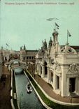The United Kingdom Great britain CPA Free British exhibition London 1908 Western lagoon