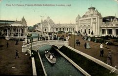 The United Kingdom Great britain CPA Free British Fine exhibition London 1908 art De luxe hotel