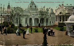 The United Kingdom Great britain CPA Free British exhibition London 1908 Louis XV pavillion