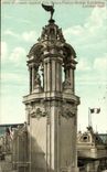 The United Kingdom Great BRitain CPA Tower off applied arts de luxe hotel Free British exhibition 1908