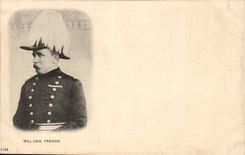 The United Kingdom Great BRitain CPA general Major French (uniform soldier militaria)