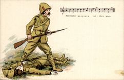 The United Kingdom Great BRitain CPA Patriotic Fantasy Sodlat (militaria)