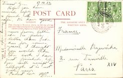 The United Kingdom Great Britain CPA London TRiumphal arch continental hill