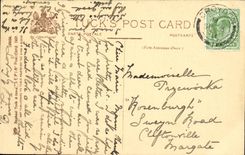 The United Kingdom Great Britain CPA London Mansion house and exchange from cheapside