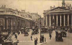 The United Kingdom Great Britain CPA London The bank and Royal Exchange (Stock Exchange)
