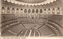 The United Kingdom Great Britain CPA London The Albert Hall (interior)