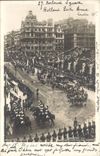 The United Kingdom Great Britain CPA London Coronation 1902 King and queen approaching the abbey