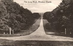 The United Kingdom Great Britain CPA Windsor castle long The walk