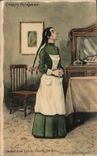 Grande Bretagne Great BRitain CPA Illustrateur Charity Pecksniff Studies from life by Charles Dickens Martin Chuzzlewit