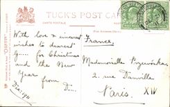 The United Kingdom Great BRitain CPA Fantasy Christmas greetings