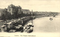 The United Kingdom Great Britain CPA London London The Thames Embankment